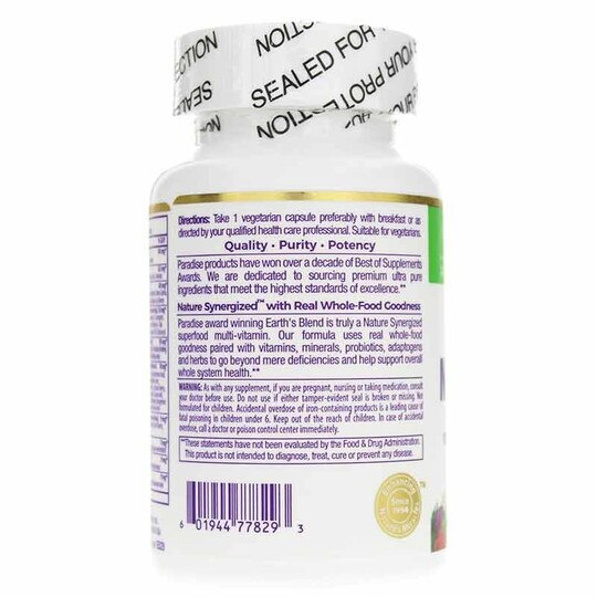 Earth's Blend Superfood Multivitamin with Iron, PHE